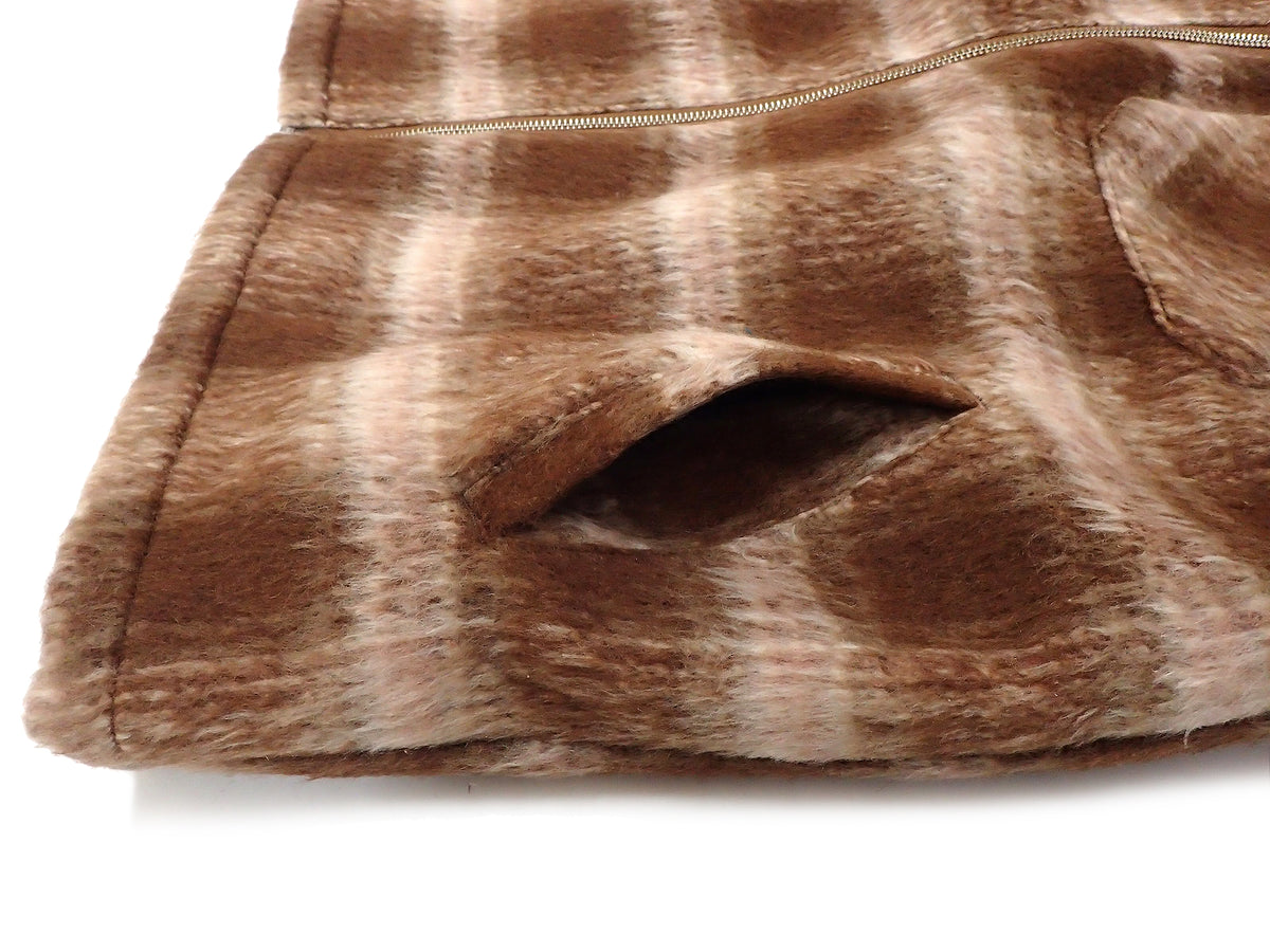 【BIG MIKE】BRUSHED CHECK QUILTED JACKET