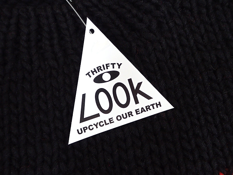 【THRIFTY LOOK】HEART HAND KNIT CREW