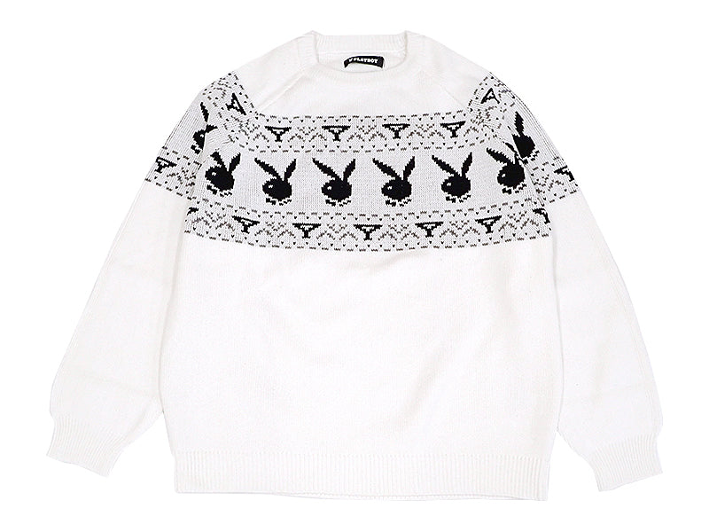 【PLAYBOY】80S RABBIT CREW SWEATER