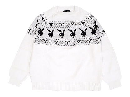 【PLAYBOY】80S RABBIT CREW SWEATER