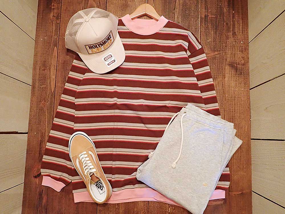 [JACKSON MATISSE] L/S BORDER TEE 