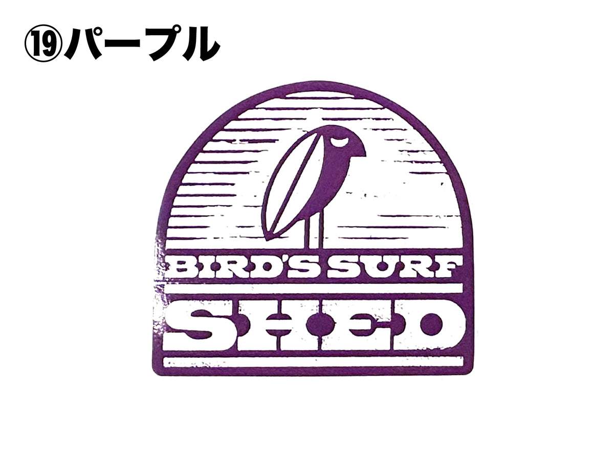 BIRD'S SURF SHED STICKER