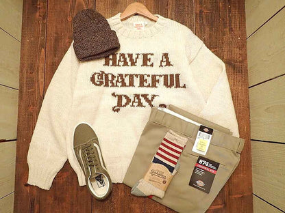 【HAVE A GRATEFUL DAY】KNIT CREW